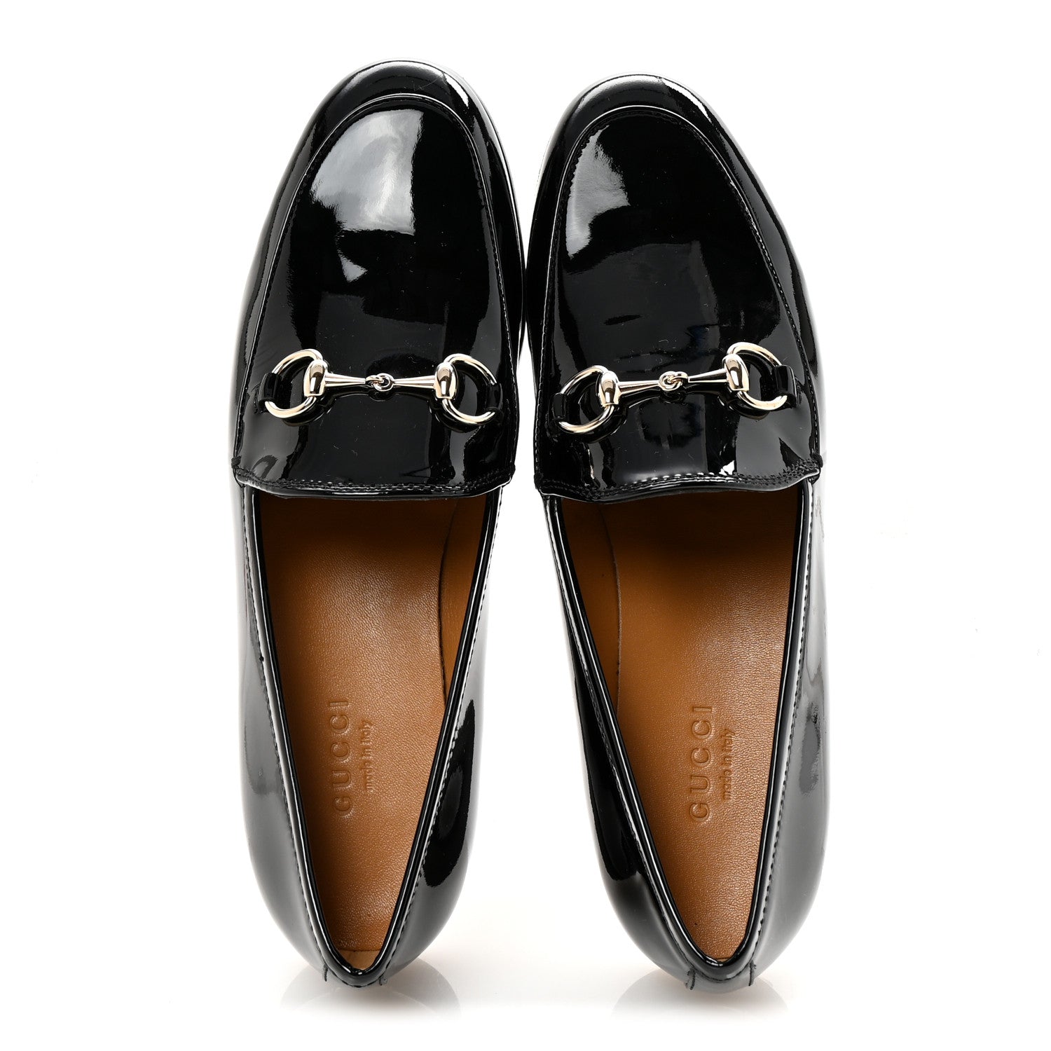 Gucci Patent Women's Jordaan Loafers  35.5 Black 2 of 10
