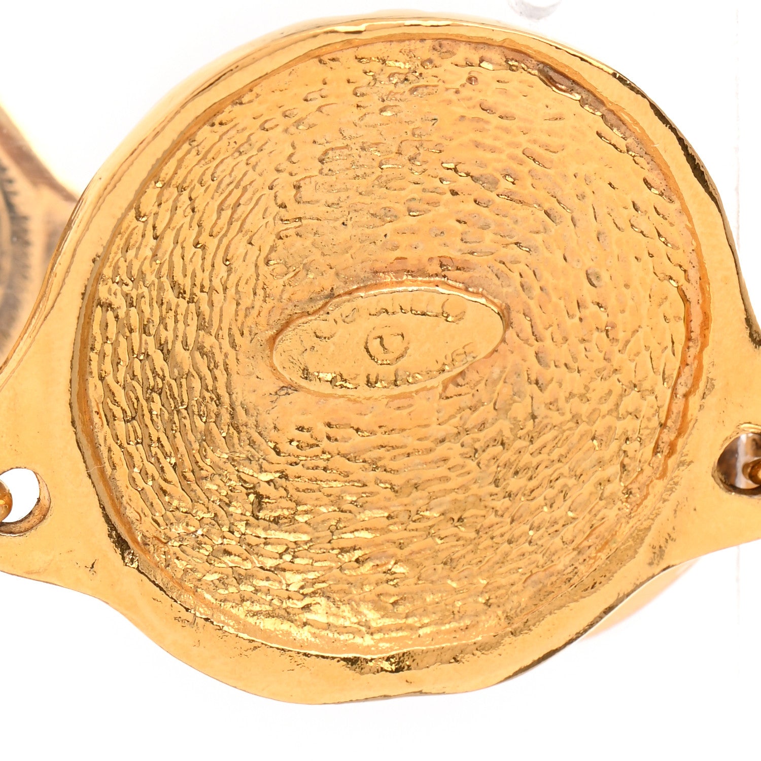 Chanel Metal CC Medallion Necklace Gold 5 of 7
