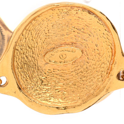 Chanel Metal CC Medallion Necklace Gold 5 of 7