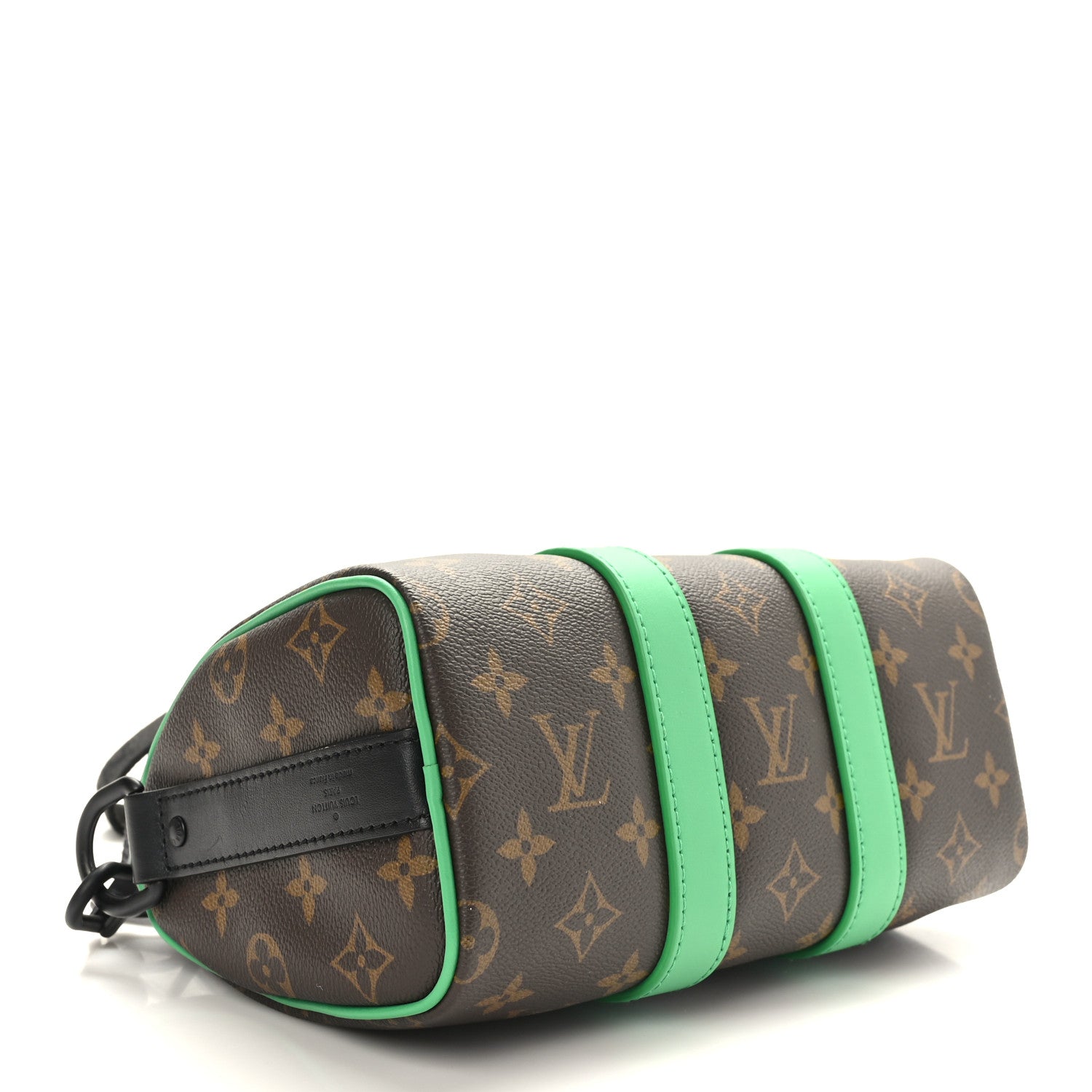 Louis Vuitton Monogram Macassar Keepall Bandouliere 25 Minty Green 4 of 9