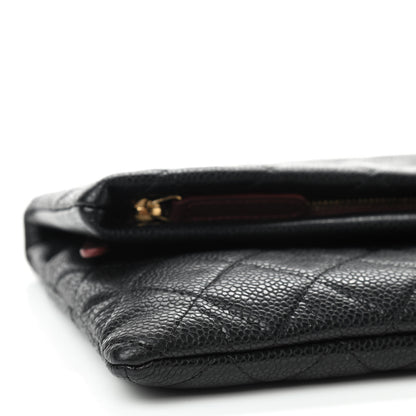 Chanel Caviar Quilted CC Beauty Clutch Black 7 of 10
