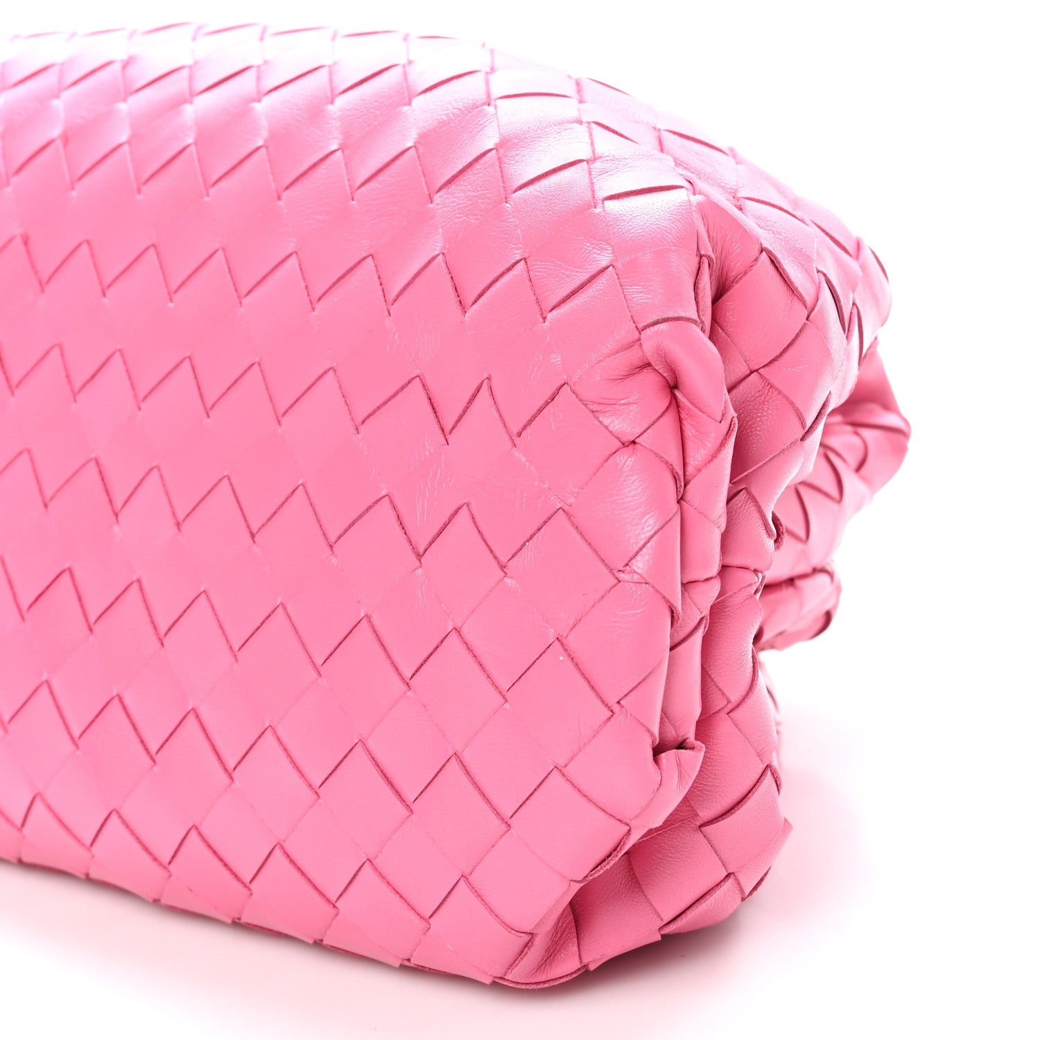 Bottega Veneta Nappa Maxi Intrecciato The Pouch Oversized Clutch Pink 10 of 10