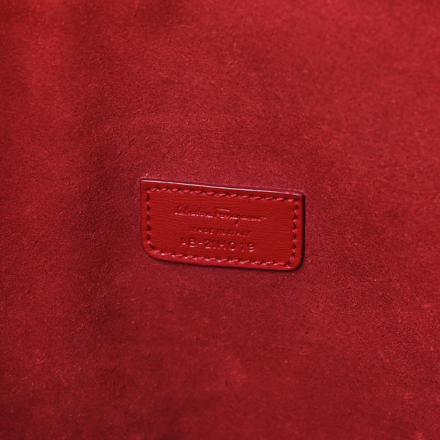 Calfskin Medium Gancini Tote Red