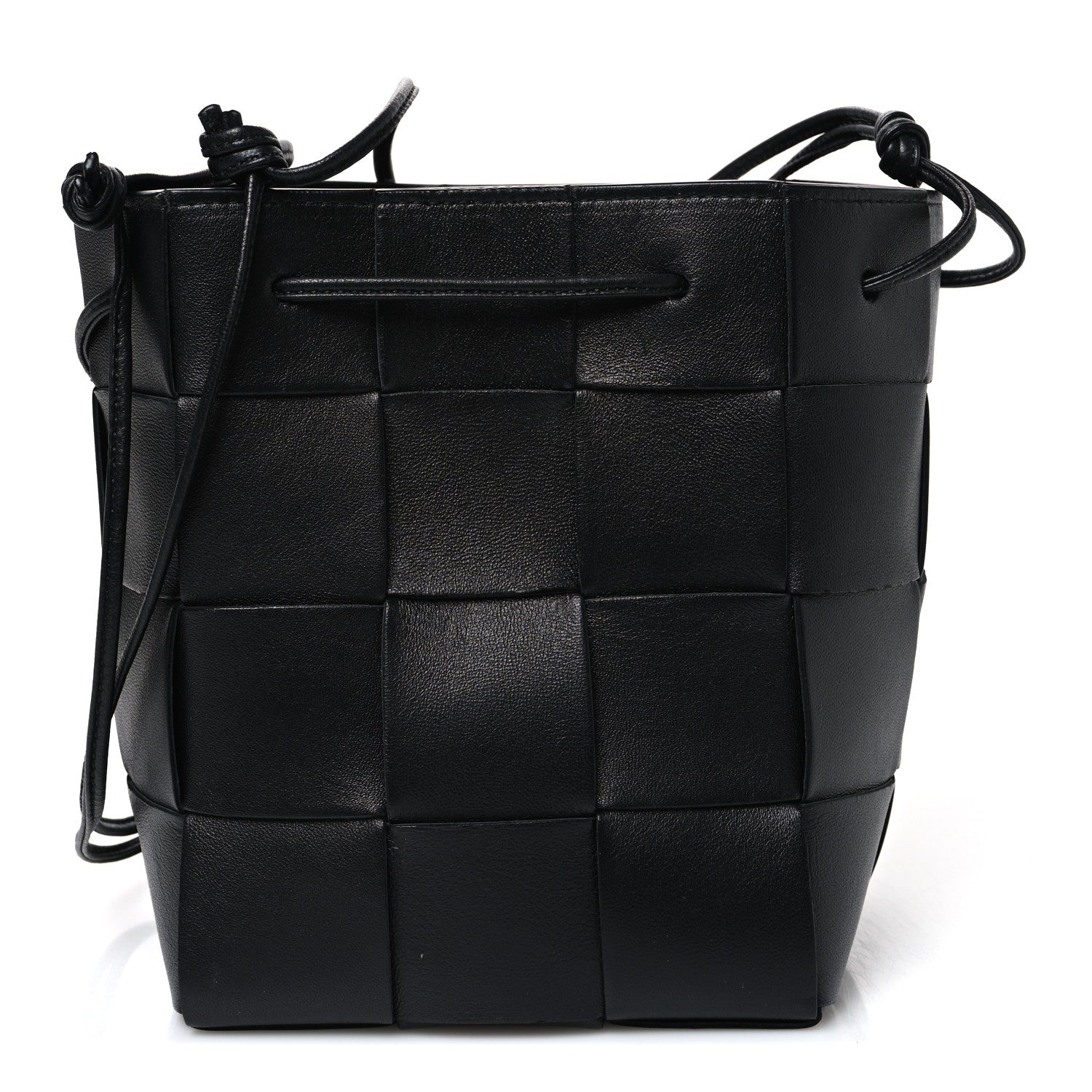 Bottega Veneta Nappa Maxi Intrecciato Cassette Bucket Bag Black 1 of 9
