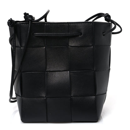 Bottega Veneta Nappa Maxi Intrecciato Cassette Bucket Bag Black 1 of 9