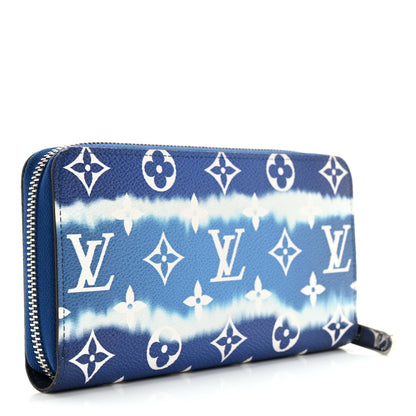 Louis Vuitton Monogram Escale Zippy Wallet Blue 3 of 12