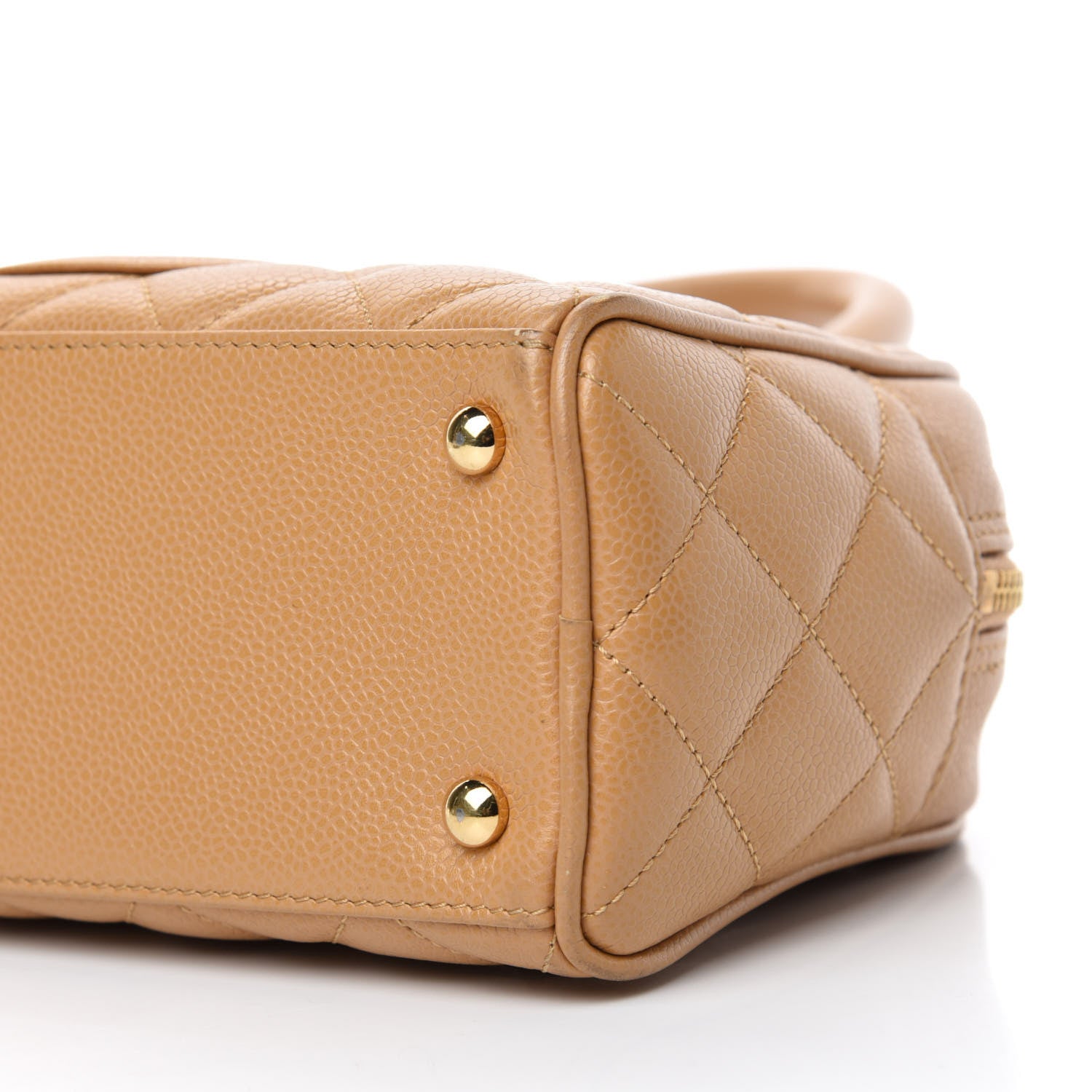 Chanel Caviar Quilted Small Bowler Beige 7 of 10
