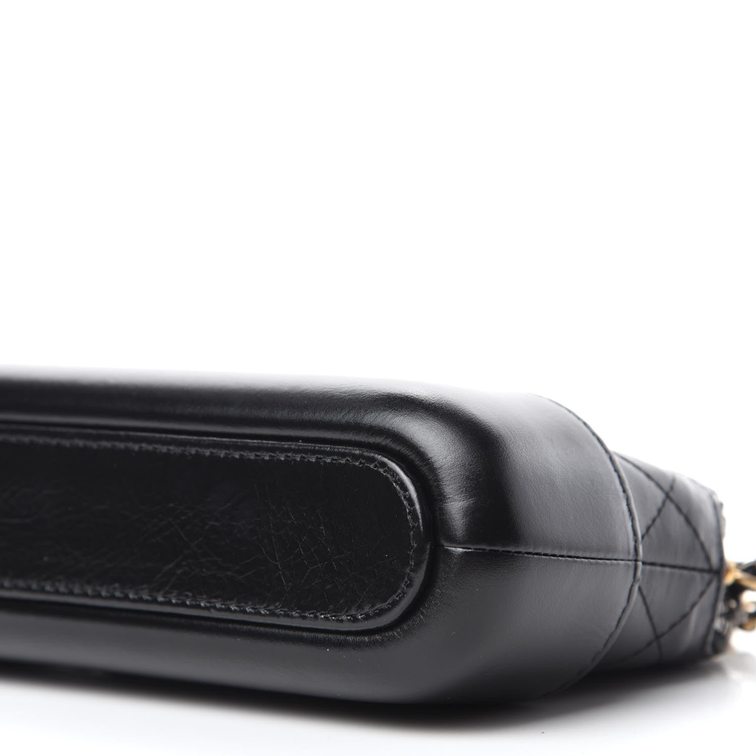 Chanel Aged Calfskin Quilted Small Gabrielle Clutch With Chain Black 7 of 12