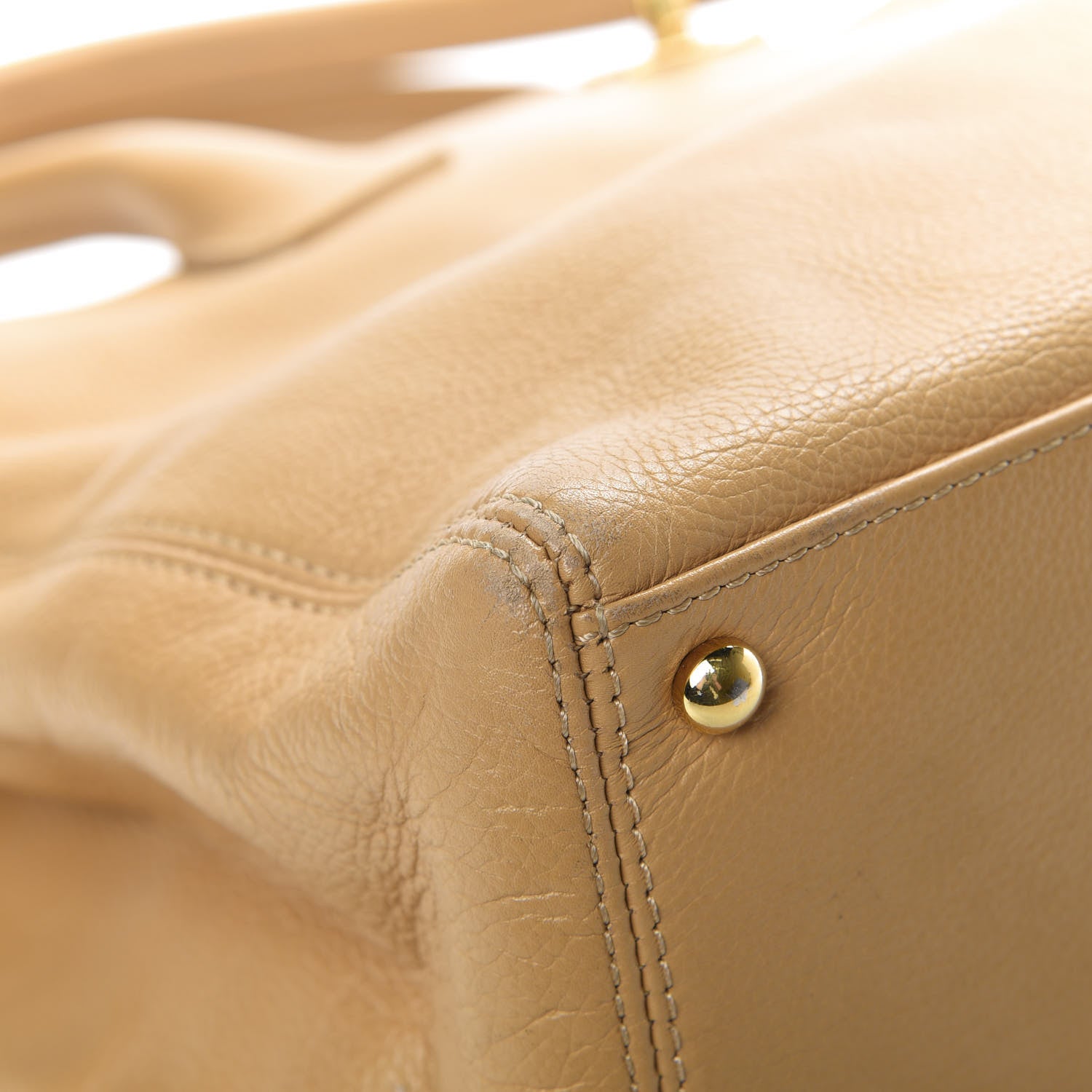 Chanel Calfskin Cerf Executive Shopper Tote Beige 10 of 21