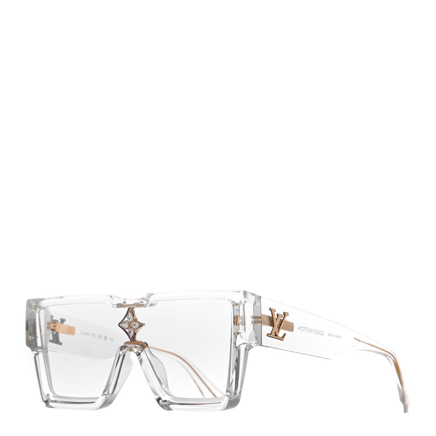 Louis Vuitton Cyclone Sunglasses Z1642W Transparent 1 of 7