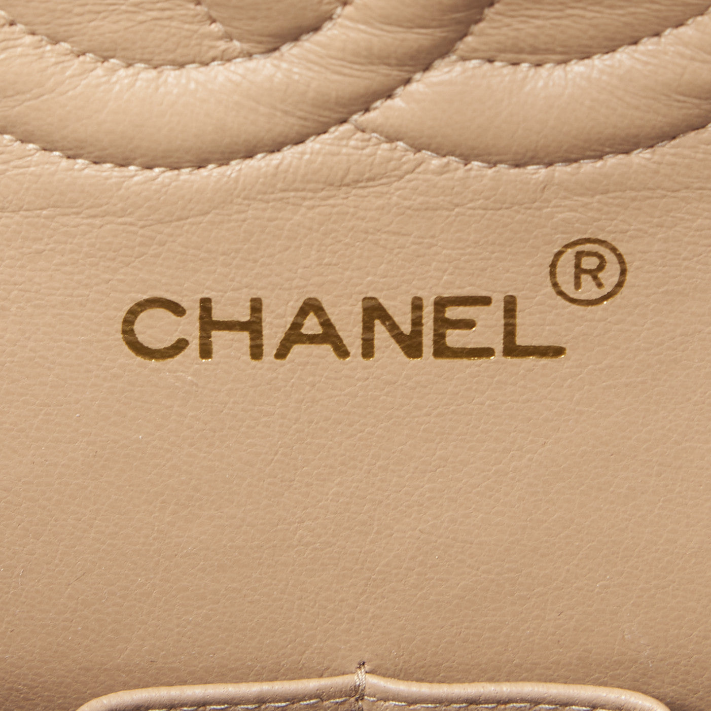 Chanel Lambskin Quilted Medium Double Flap Beige 8 of 10