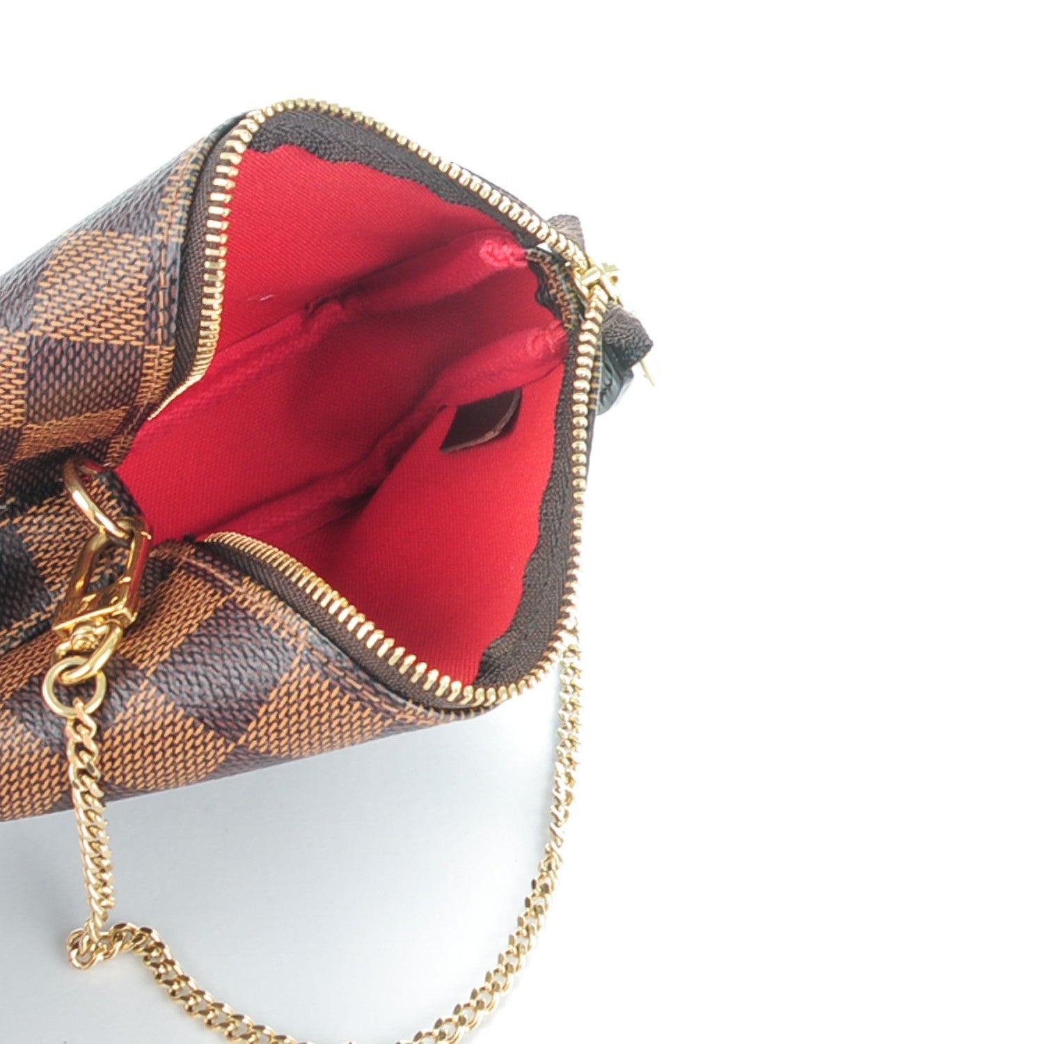 Louis Vuitton Damier Ebene Mini Pochette Accessories 5 of 7