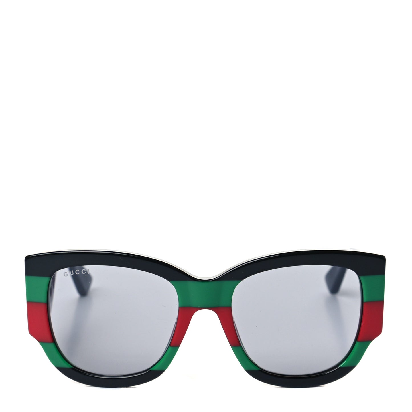 Acetate Web Oversized Frame Rectangle Sunglasses GG0276S Black Multicolor