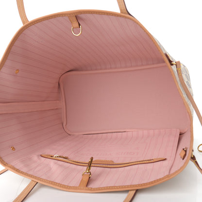 Louis Vuitton Damier Azur Neo Neverfull MM Rose Ballerine 5 of 9