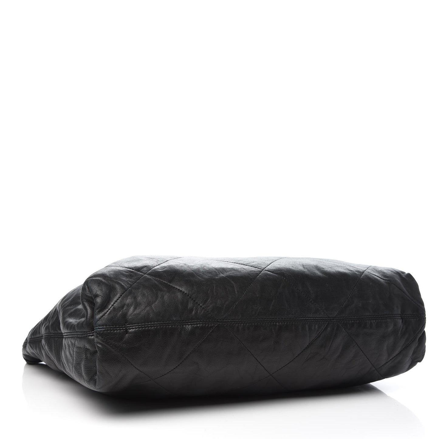 Lambskin Quilted Amalia Cabas Tote Black