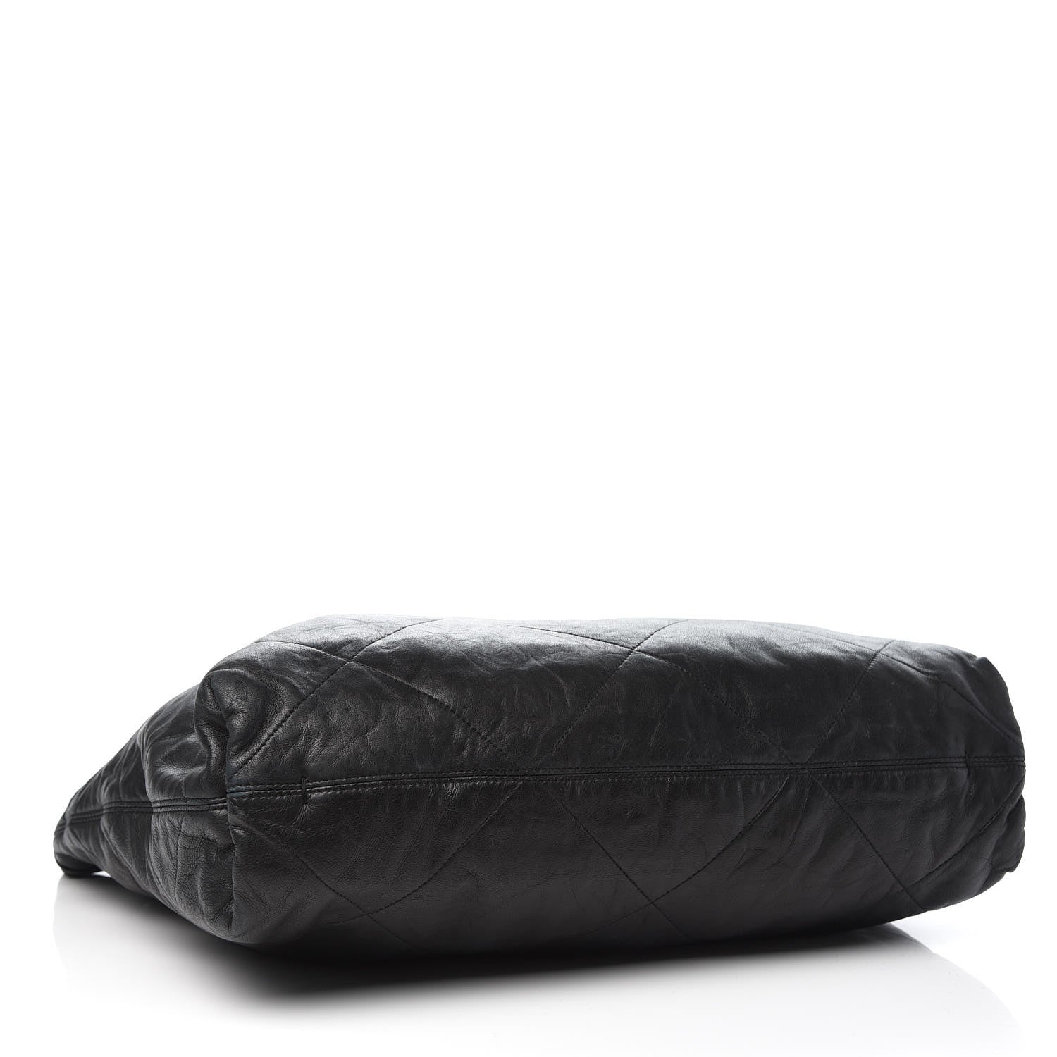Lanvin Lambskin Quilted Amalia Cabas Tote Black 4 of 9
