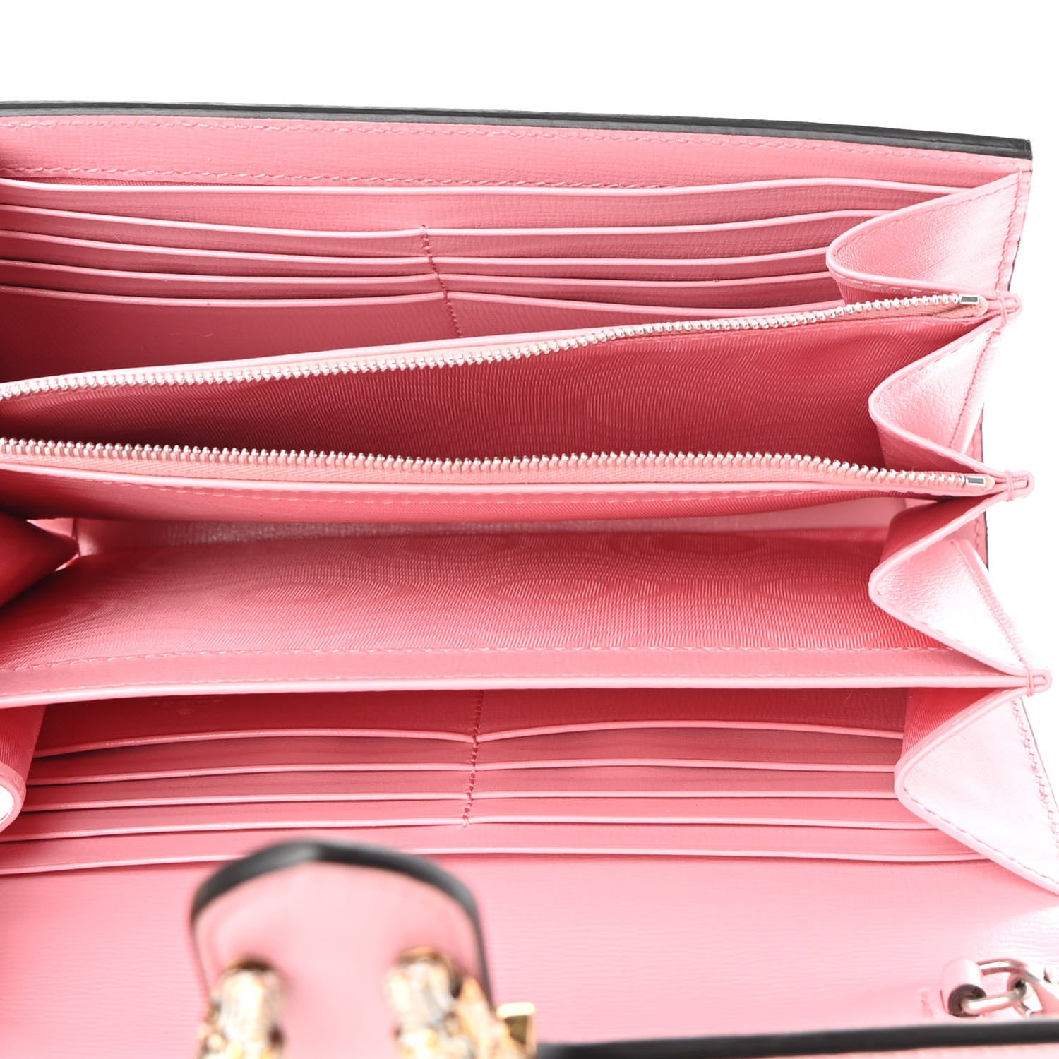 Gucci Azalea Calfskin Enamel Mini Dionysus Chain Wallet New Cherry Red Wild Rose Off White 5 of 9