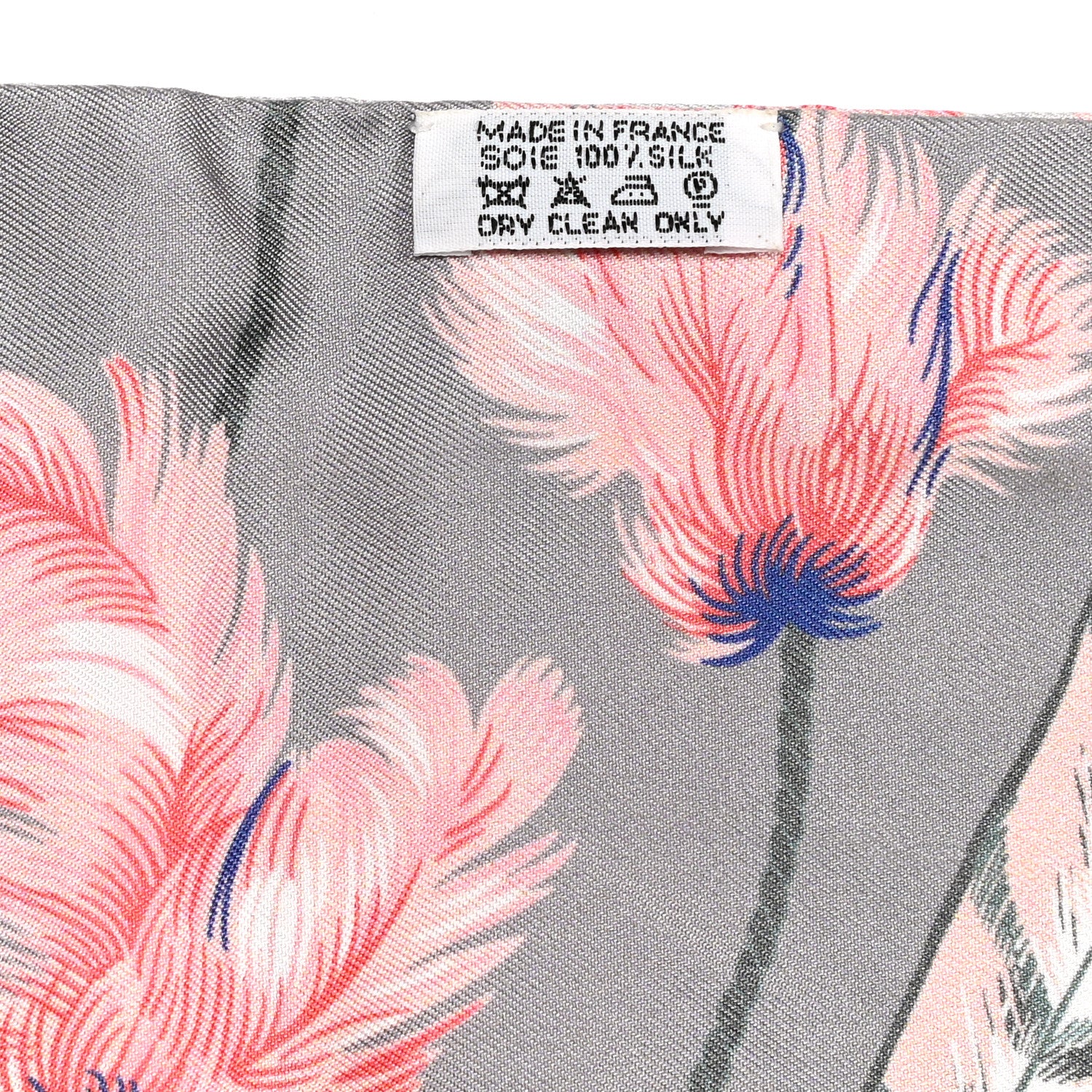 Hermes Silk Brazil Maxi Twilly Gris Perle Saumon Mauve 6 of 6