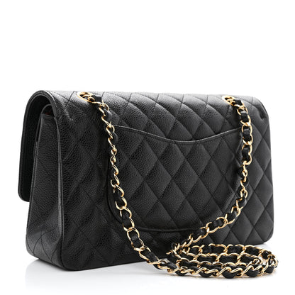 Chanel Caviar Quilted Medium Double Flap Black 3 of 10