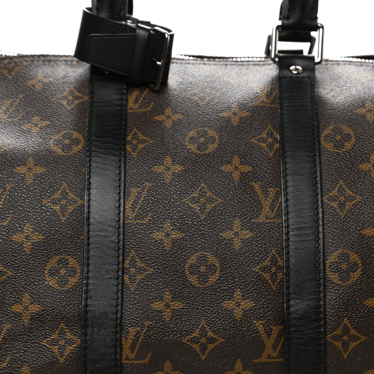 Louis Vuitton Monogram Macassar Keepall Bandouliere 45 8 of 10