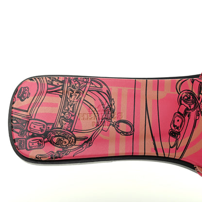 Hermes Calfskin Printed Brides de Gala en Desordre Oran Sandals 38.5 Multicolor Rose Aube 7 of 8