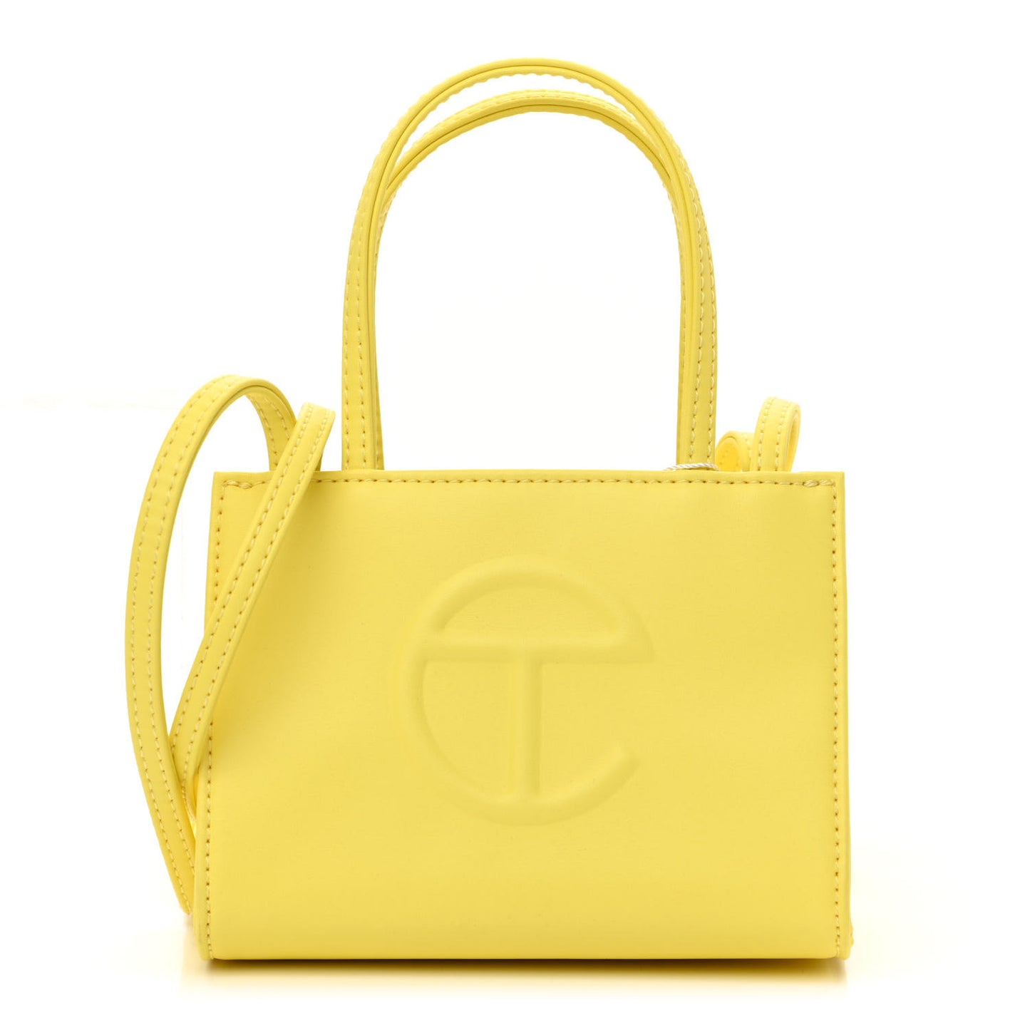Vegan Leather Small Shopping Bag Margarine