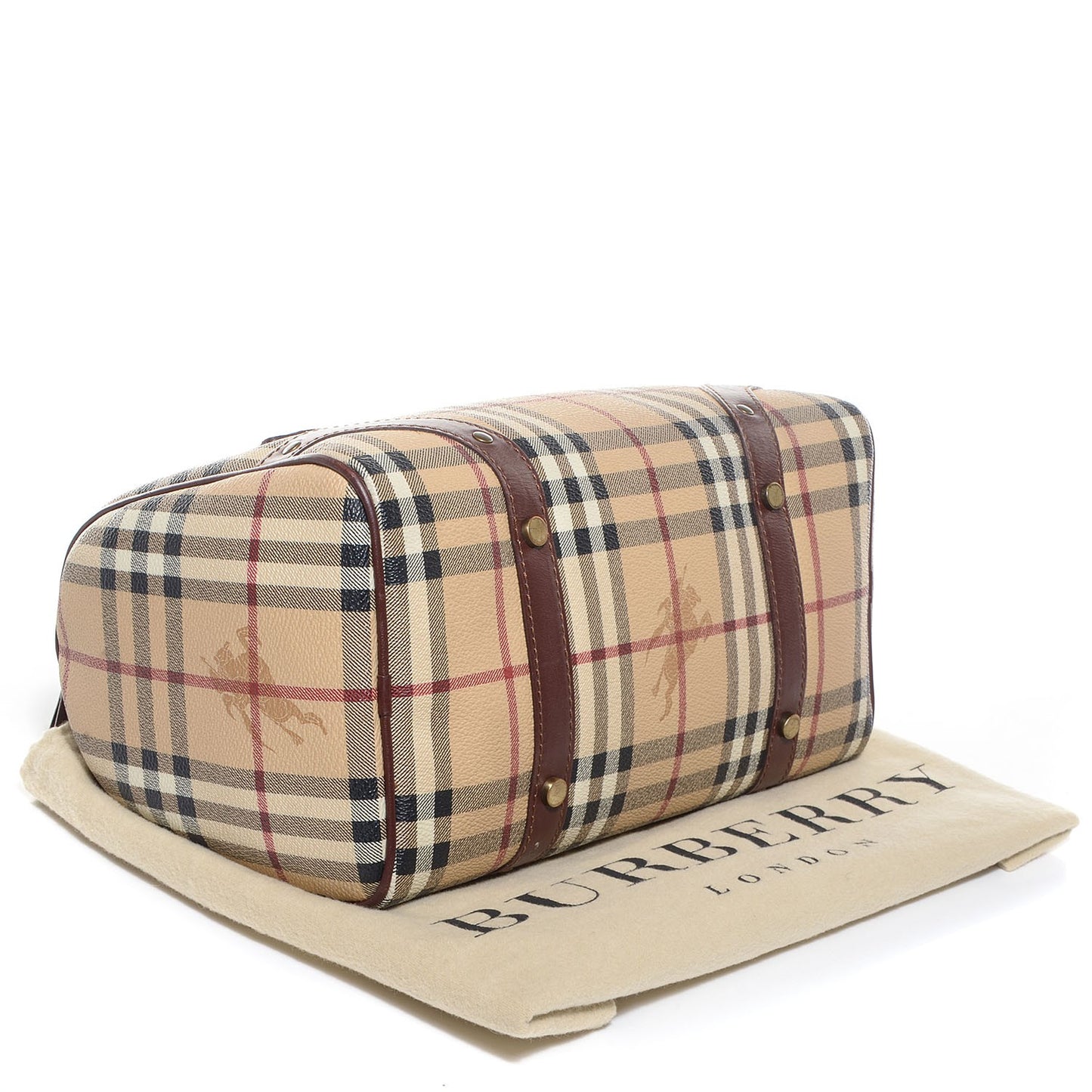 Haymarket Check Studded Bowler Brown