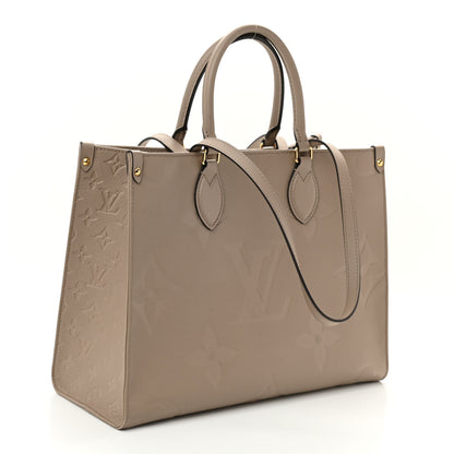 Louis Vuitton Empreinte Monogram Giant Onthego MM Tourterelle 3 of 9