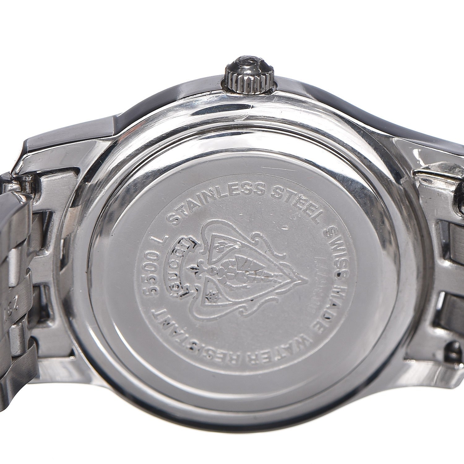 Gucci Stainless Steel Diamond Mother of Pearl 27mm 5500L Quartz Watch 5 of 8