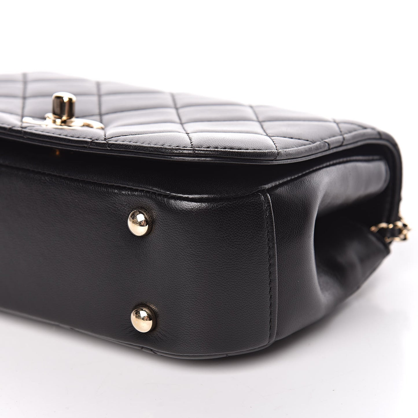 Lambskin Mini Carry Chic Flap Black