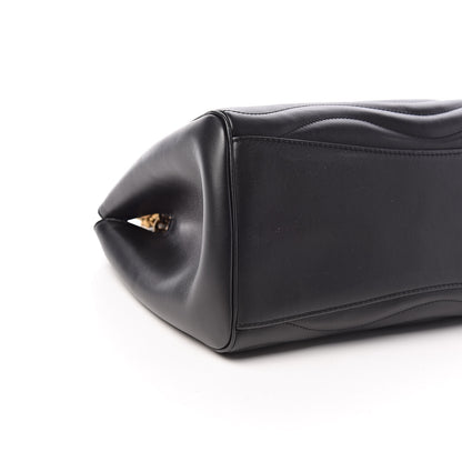 Louis Vuitton Calfskin New Wave Chain Tote Black 8 of 9