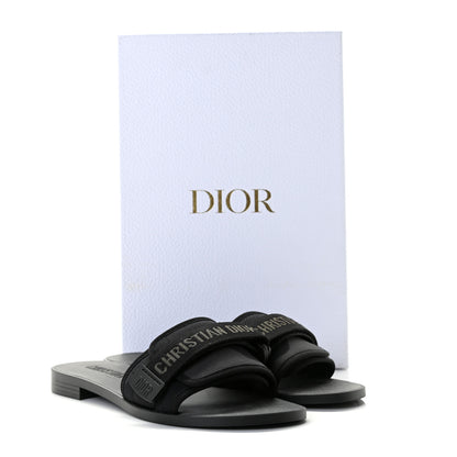 Christian Dior Technical Stretch Fabric Camouflage Dio(r)evolution Slide Sandals 39 Black Military 9 of 9