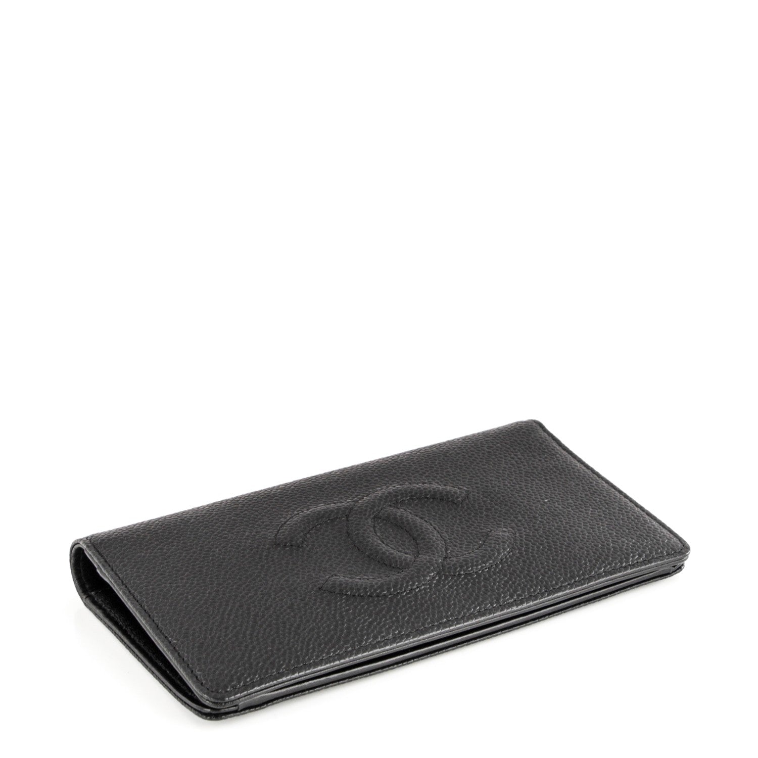 Chanel Caviar Timeless CC Yen Wallet Black 4 of 8