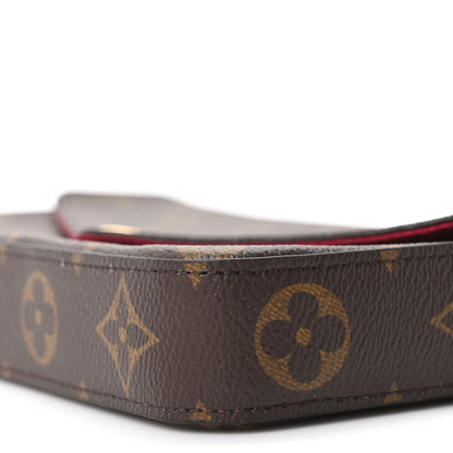 Louis Vuitton Monogram Pochette Felicie Chain Wallet Fuchsia 13 of 14