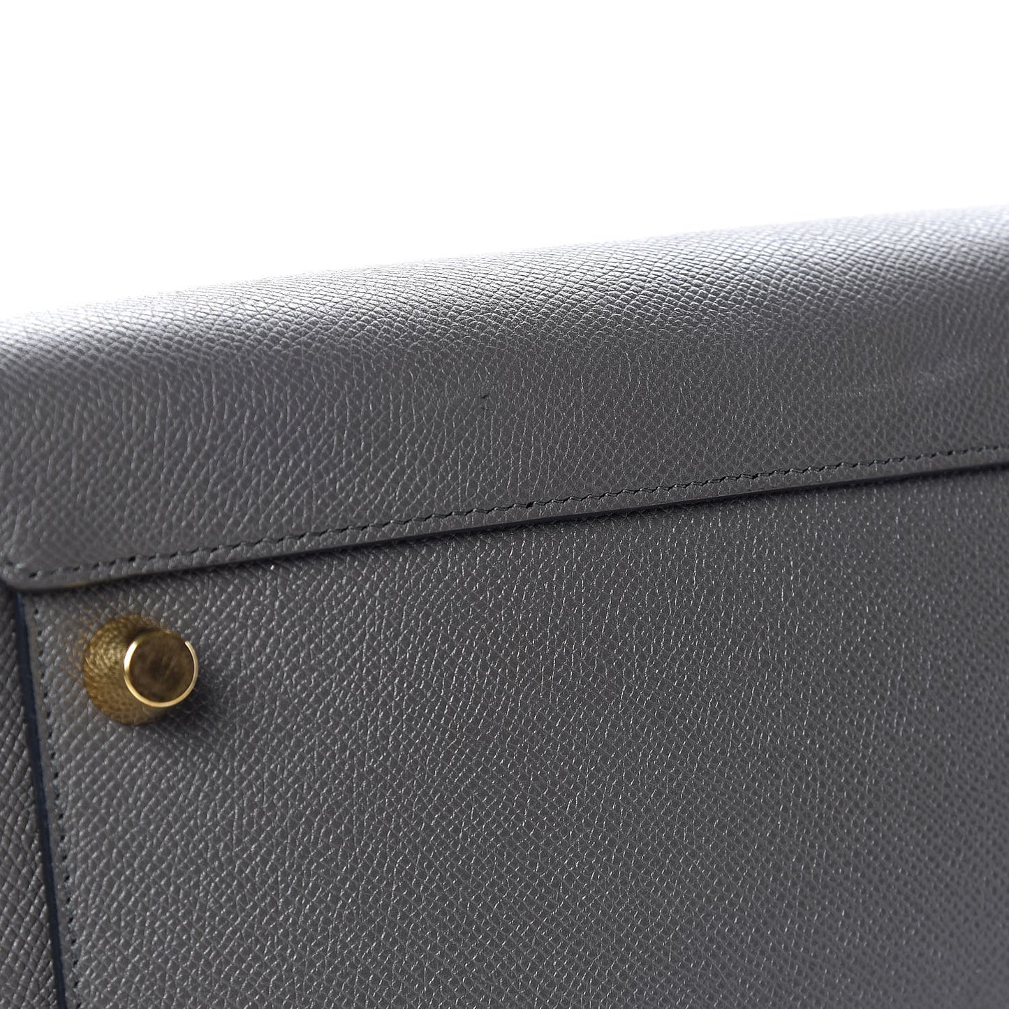 Grained Calfskin Mini Belt Bag Grey