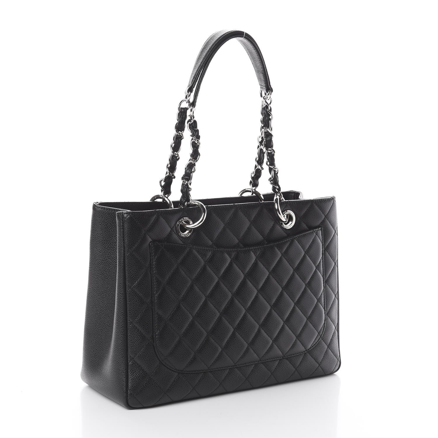 Chanel Caviar Quilted Grand Shopping Tote GST Black 2 of 9