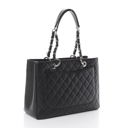 Chanel Caviar Quilted Grand Shopping Tote GST Black 2 of 9