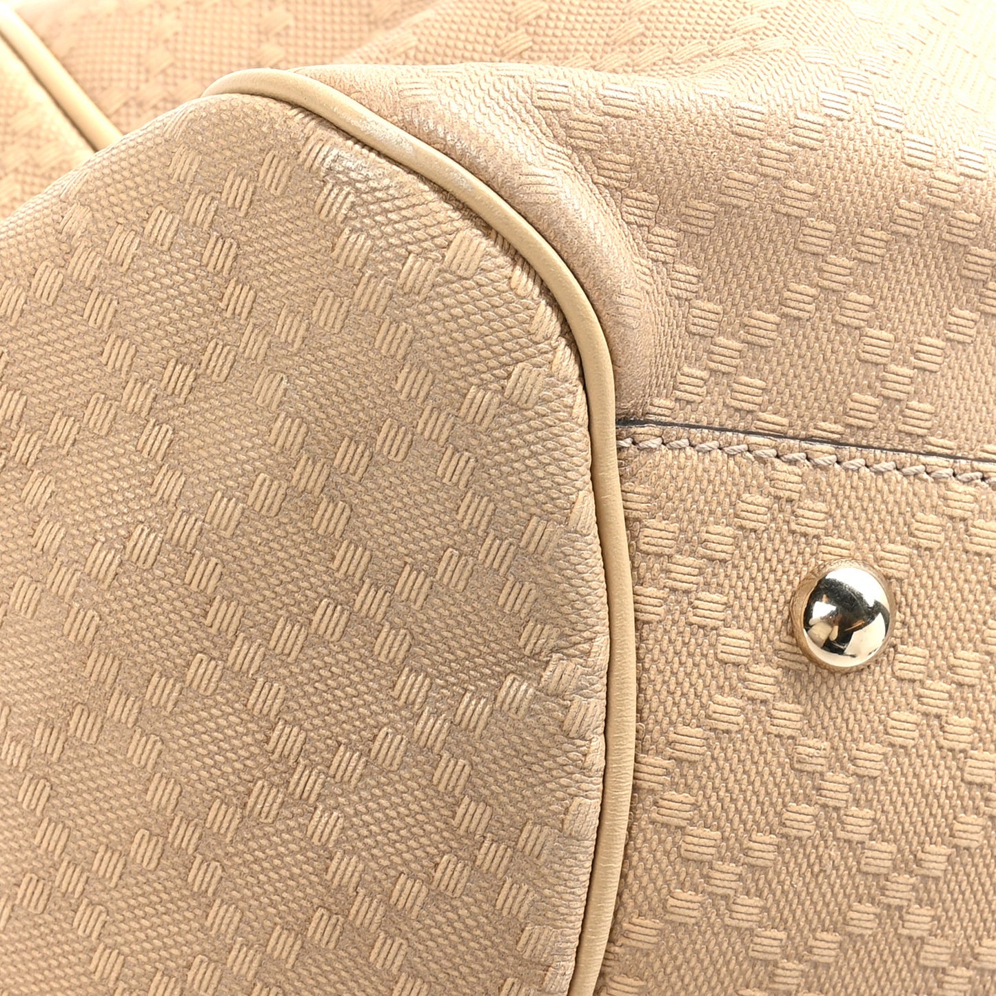 Diamante Medium Bamboo Buckle Tote Beige