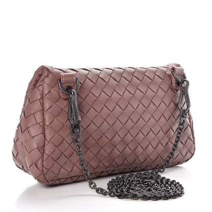 Bottega Veneta Nappa Intrecciato Small Chain Crossbody Dusty Rose 3 of 13