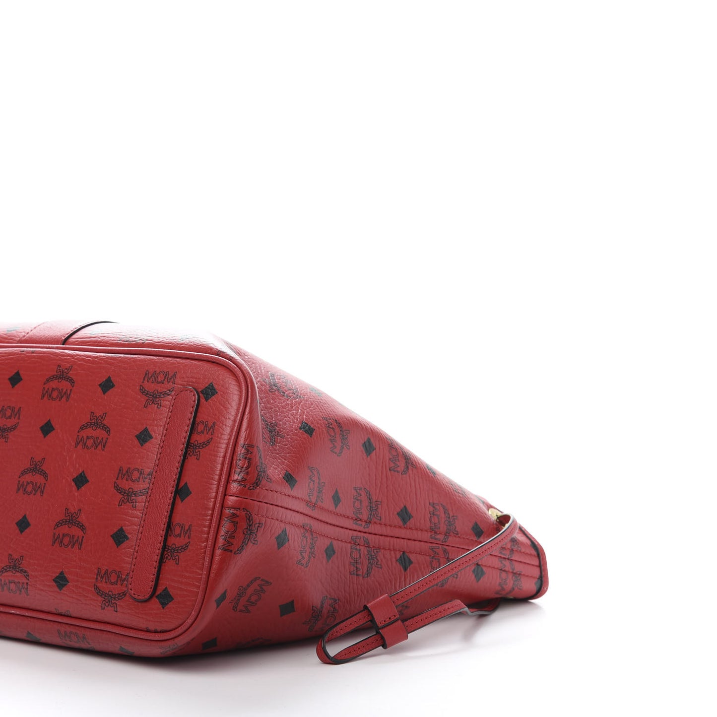 Visetos Medium Liz Reversible Shopper Tote Ruby Red
