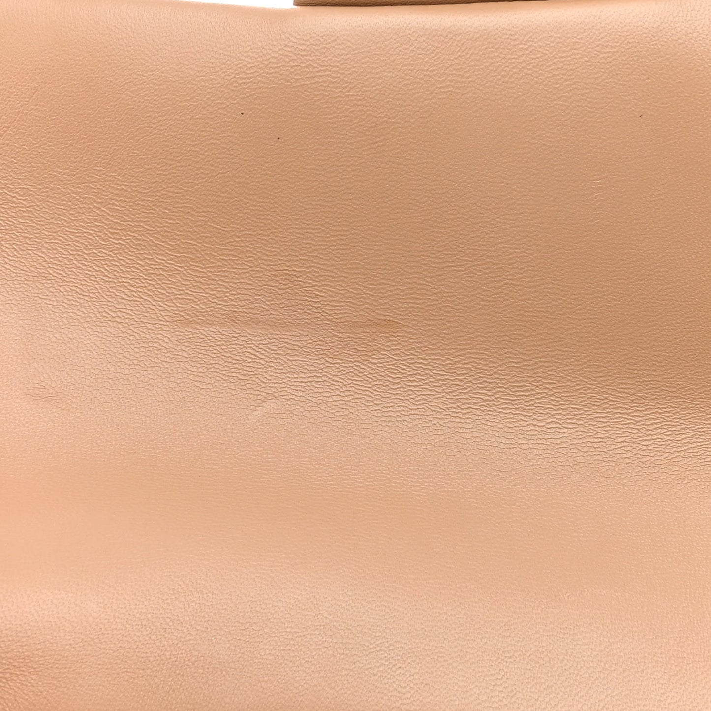 Lambskin Quilted Metal Mini Top Handle Rectangular Flap Beige