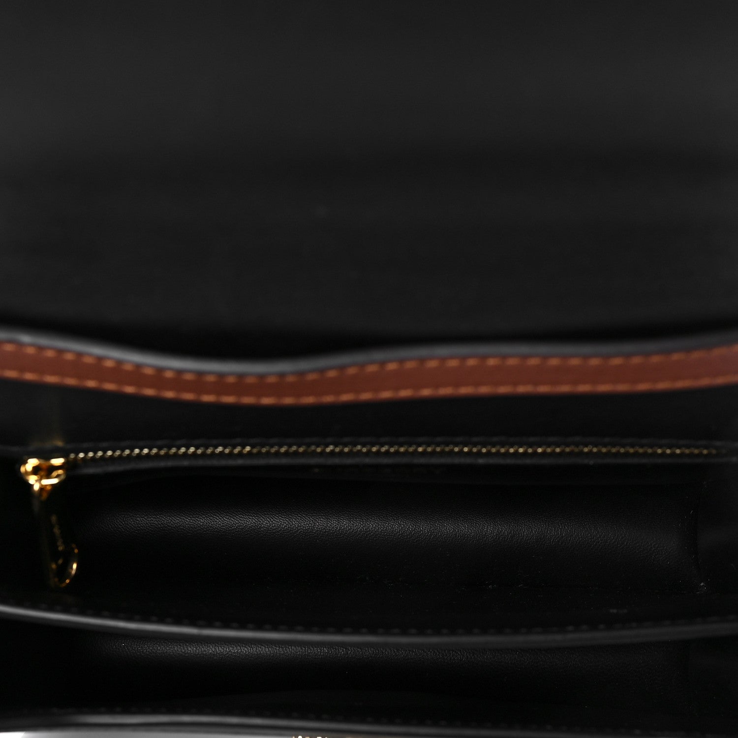 Burberry E-Canvas Monogram Stripe Small TB Bag Bridle Brown 5 of 7