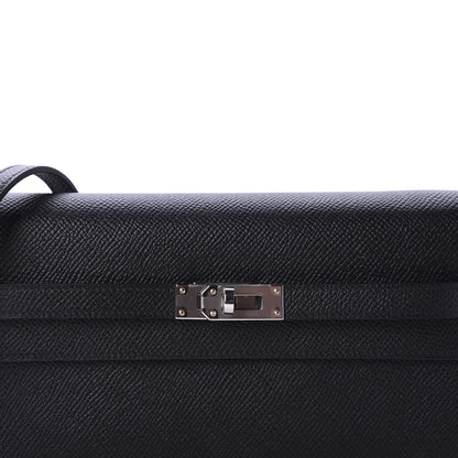 Hermes Epsom Kelly Wallet To Go Black 9 of 10