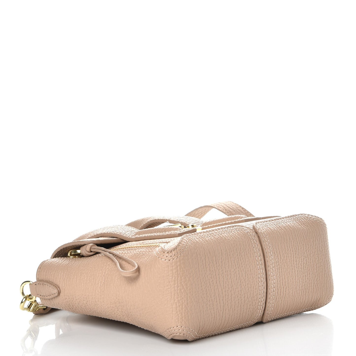 3.1 Textured Calfskin Mini Pashli Satchel Cashew