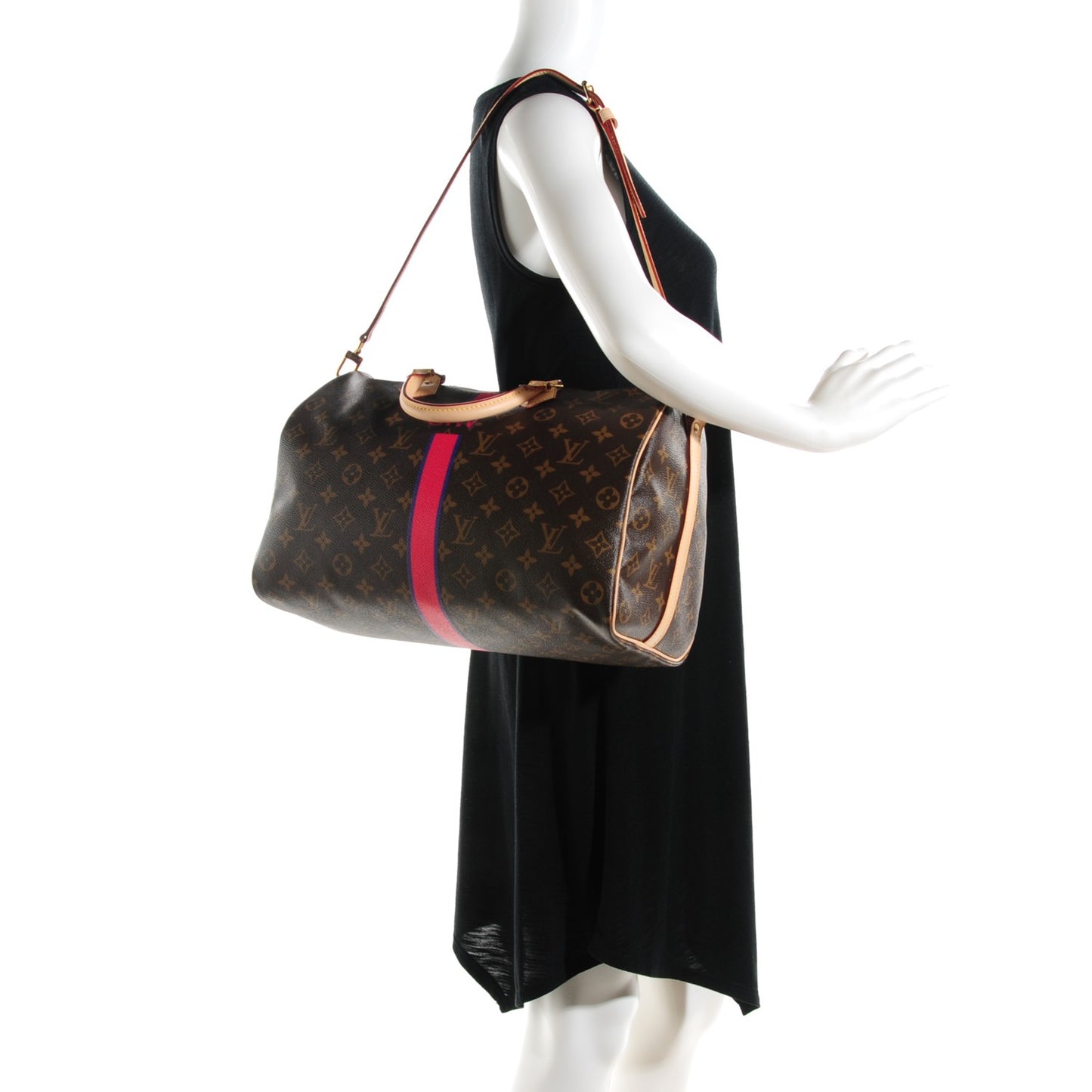 Monogram My LV Heritage Speedy Bandouliere 35 Violet Fuchsia