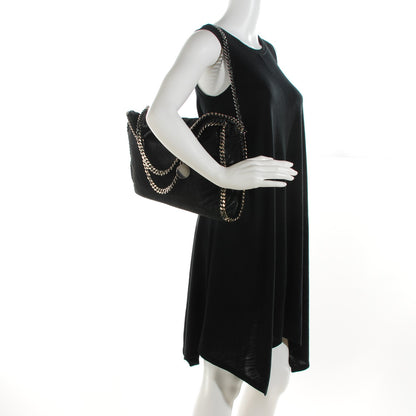 Stella McCartney Shaggy Deer Falabella Fold Over Tote Black 2 of 7