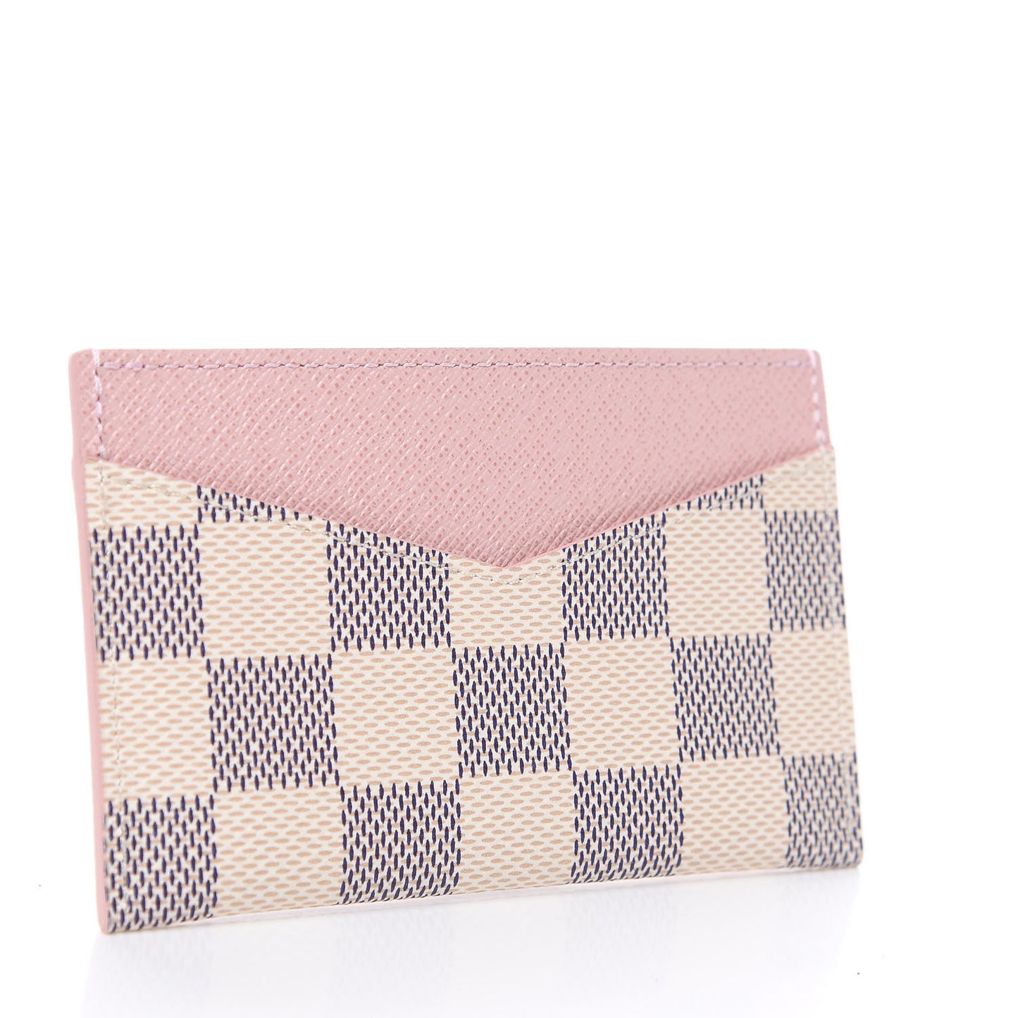 Damier Azur Daily Card Holder Rose Ballerine