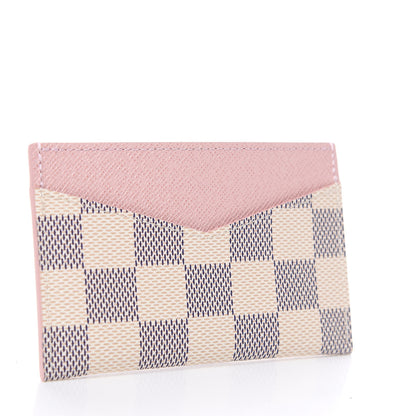 Louis Vuitton Damier Azur Daily Card Holder Rose Ballerine 2 of 5
