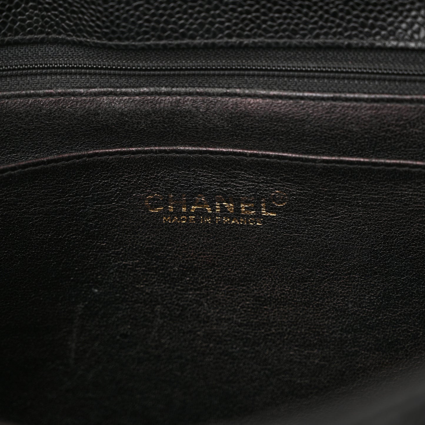 Caviar Quilted Jumbo Single Flap Black
