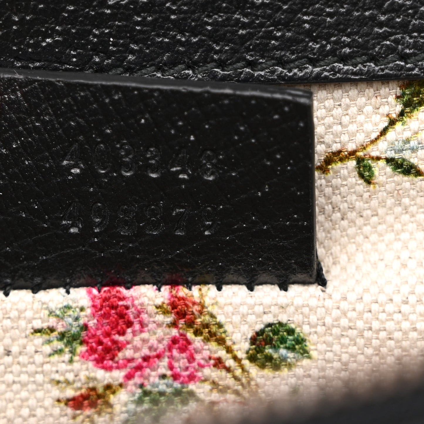 Calfskin Web Floral Embroidered Medium Dionysus Shoulder Bag Black